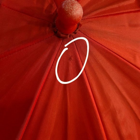 Vintage Little Orphan Annie Umbrella. Red Leapin Lizards Sandy 1982 Tribune - Picture 7 of 12